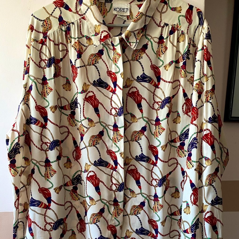Long Sleeve Koret Tassell button up shirt